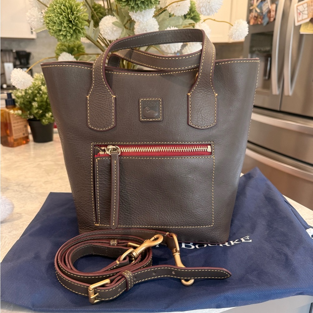 Dooney & Bourke Florentine Brinley in charcoal - Picture 3 of 10